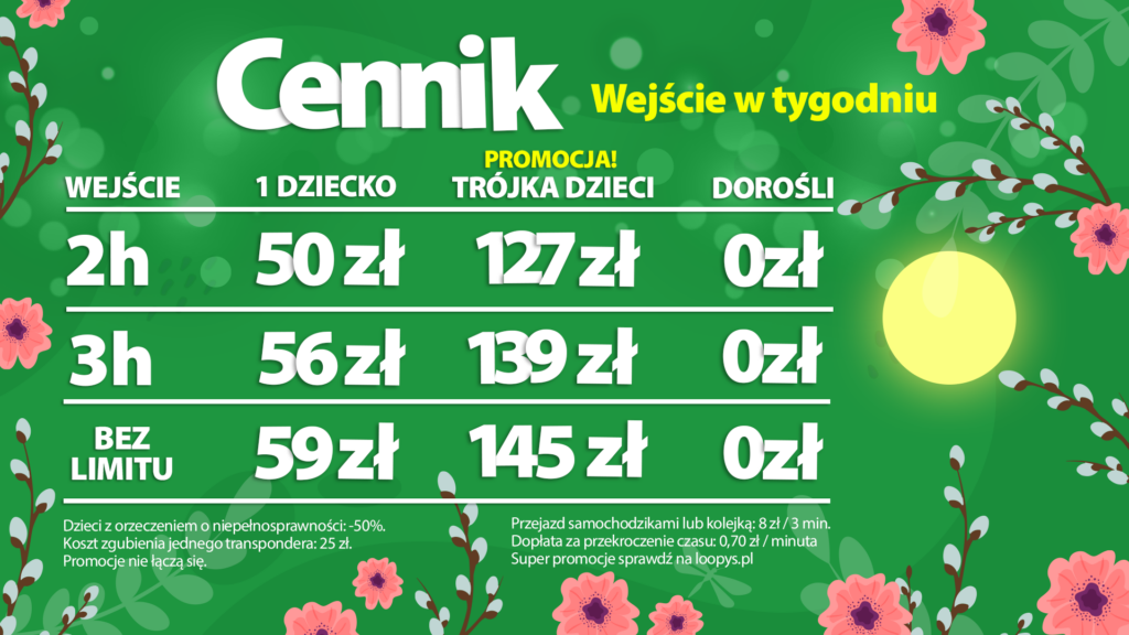 cennik loopys world wrocław