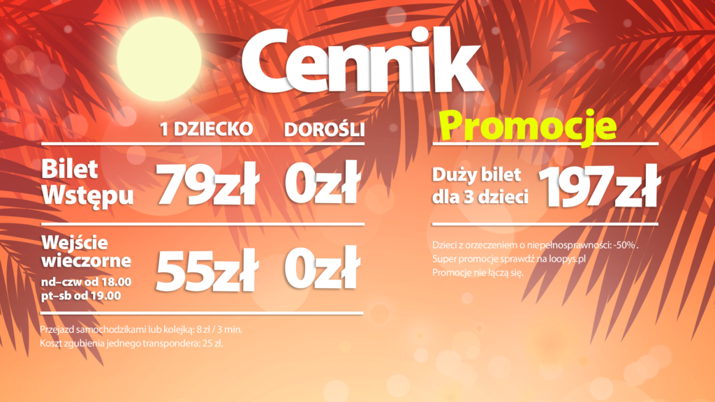 loopys cennik wrocław na weekend